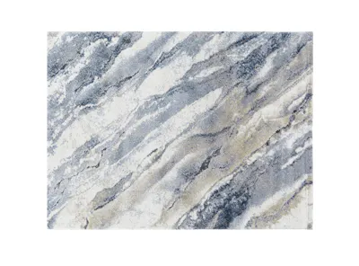 Valentino High Pile Rug - Blue Marble (4 Sizes)
