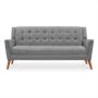 Stanley 3 Seater Sofa with Stanley Armchair - Siberian Grey - 1
