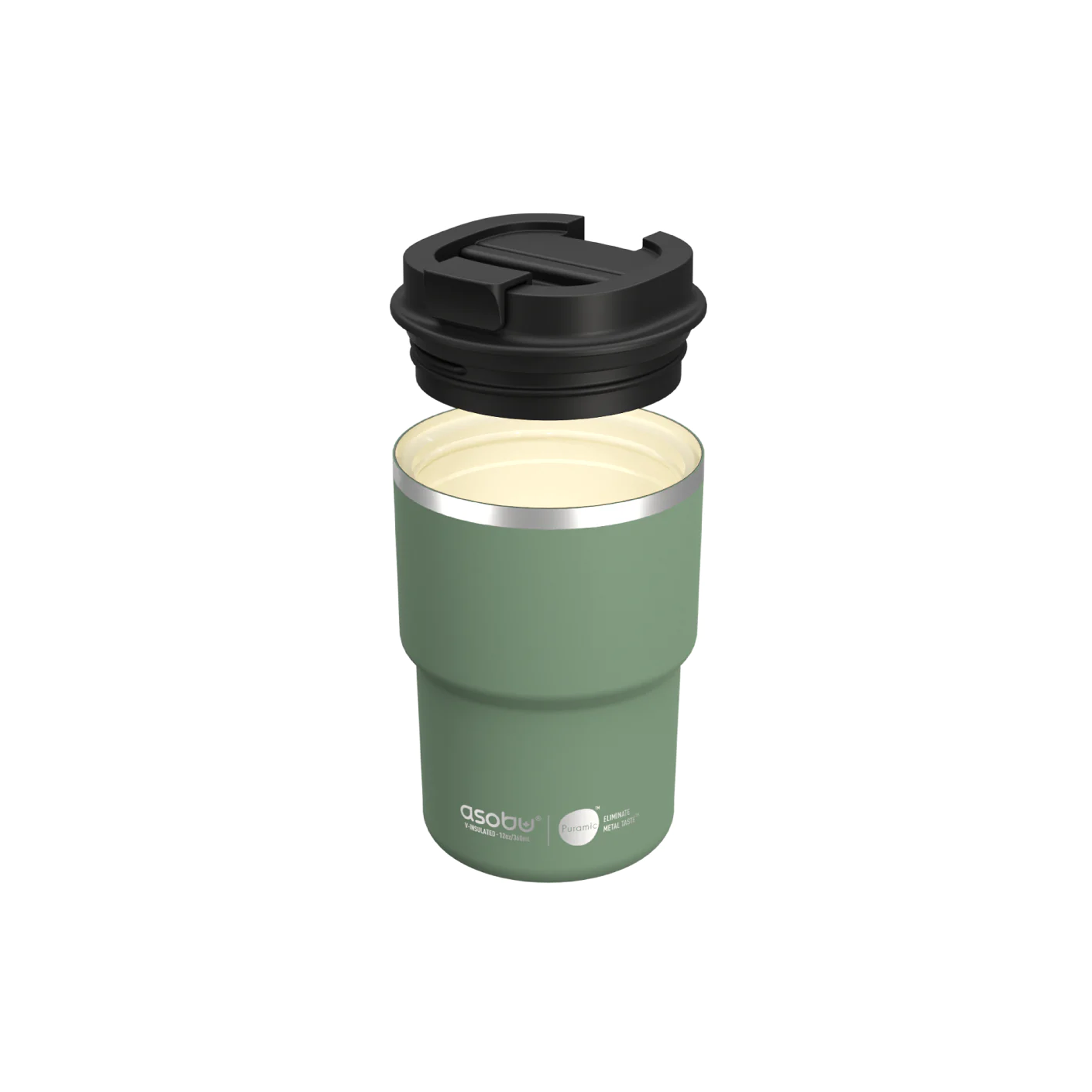Asobu The Mini Pick-Up Mug/Cup 355ml - Basil Green