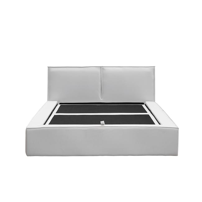 Maine Storage Queen Bed - Light Grey (Pet Friendly) - 7