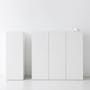 Fikk 1 Door Tall Cabinet - White - 7