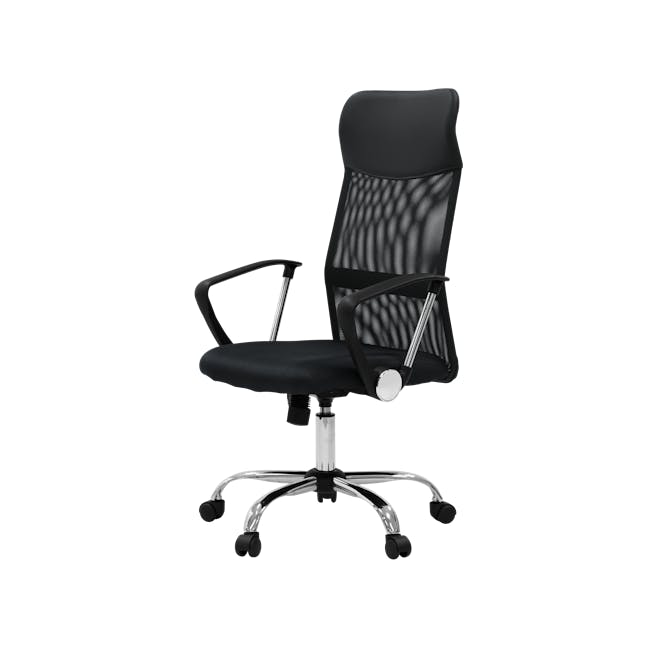 Cory High Back Office Chair - Black - 1