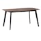 Allison Dining Table 1.5m in Black, Cocoa with 4 Miranda Chairs in Onyx Grey and Gray Owl - 3