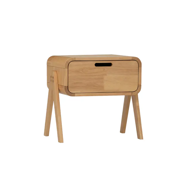 Ayami Bedside Table - Natural - 1