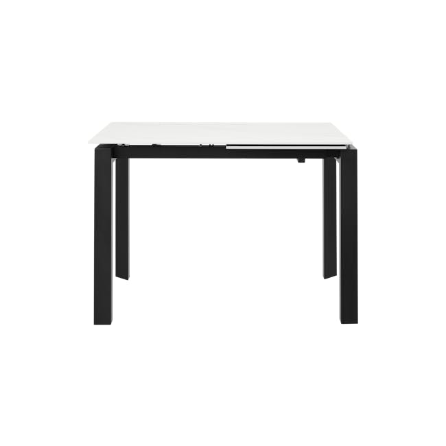 Agnes Extendable Dining Table 1.1m-1.6m - Marble White (Sintered Stone) - 3