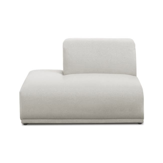 Milan 3 Seater Corner Extended Sofa - Ivory (Fabric) - 19