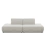 Milan 4 Seater Corner Extended Sofa - Ivory (Fabric) - 43