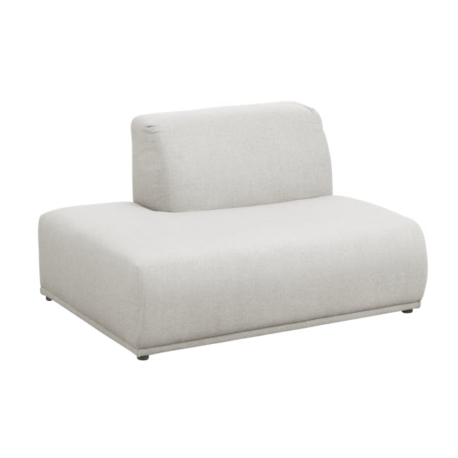 Milan 4 Seater Corner Extended Sofa - Ivory (Fabric) - 46