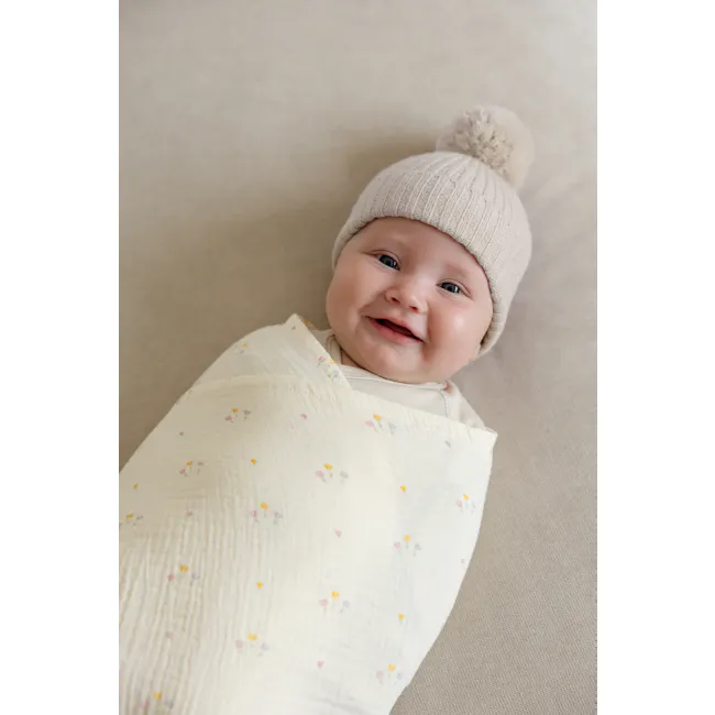 Soft Spot Soft Swaddle/Towel - Tulips - 4