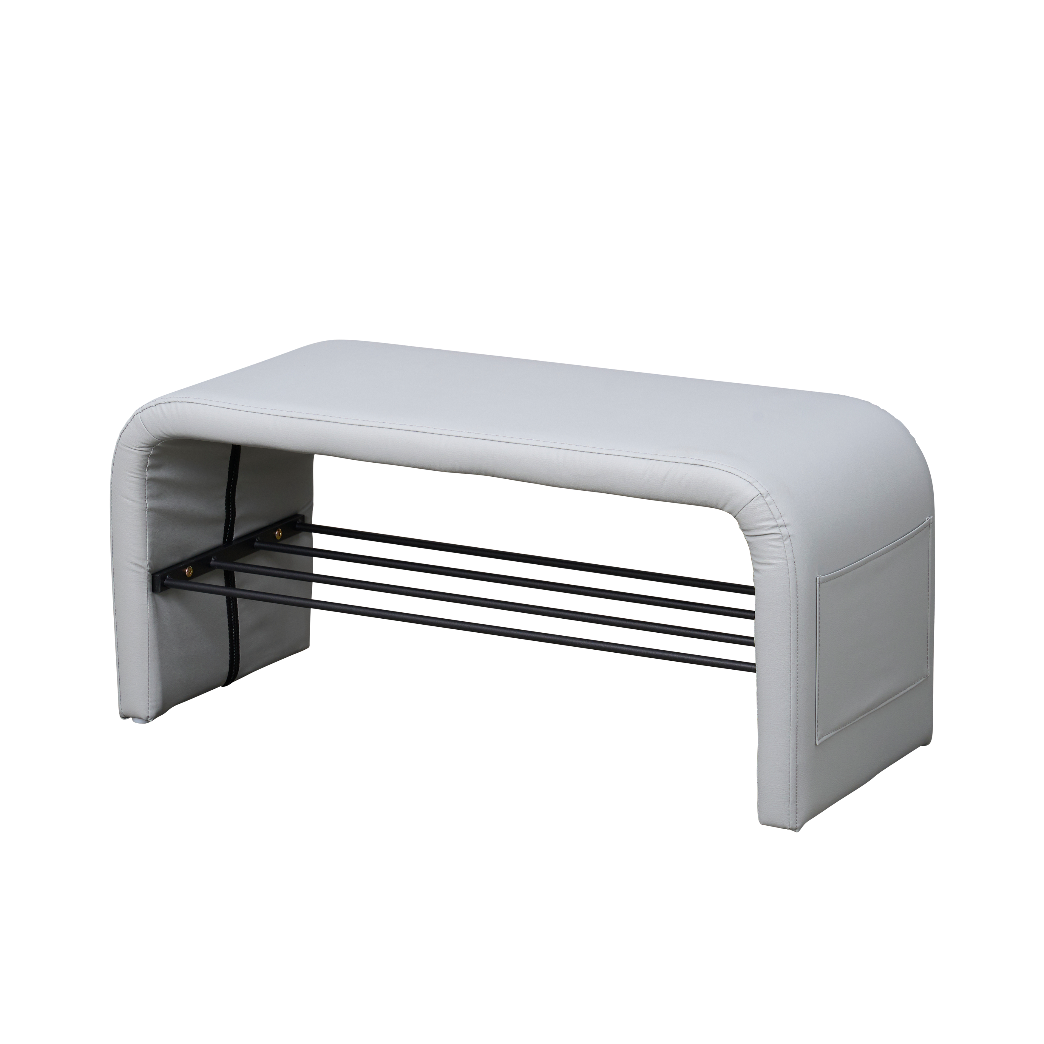 Samy Shoe Bench 0.8m - Grey (Pet Friendly)