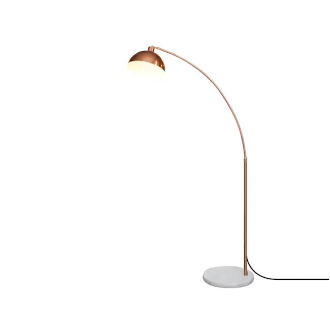 (As-is)  Olivia Arched Floor Lamp - Copper - 2