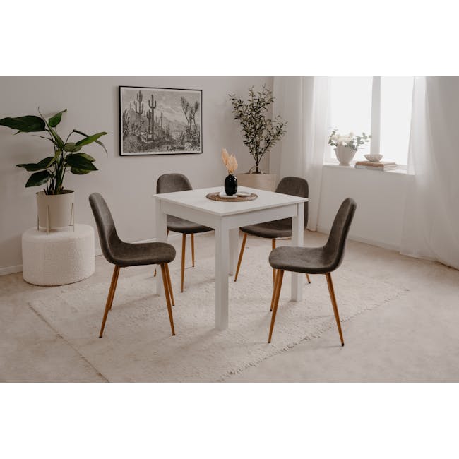 Jonah Extendable Dining Table 0.8m-1.2m - White - 15