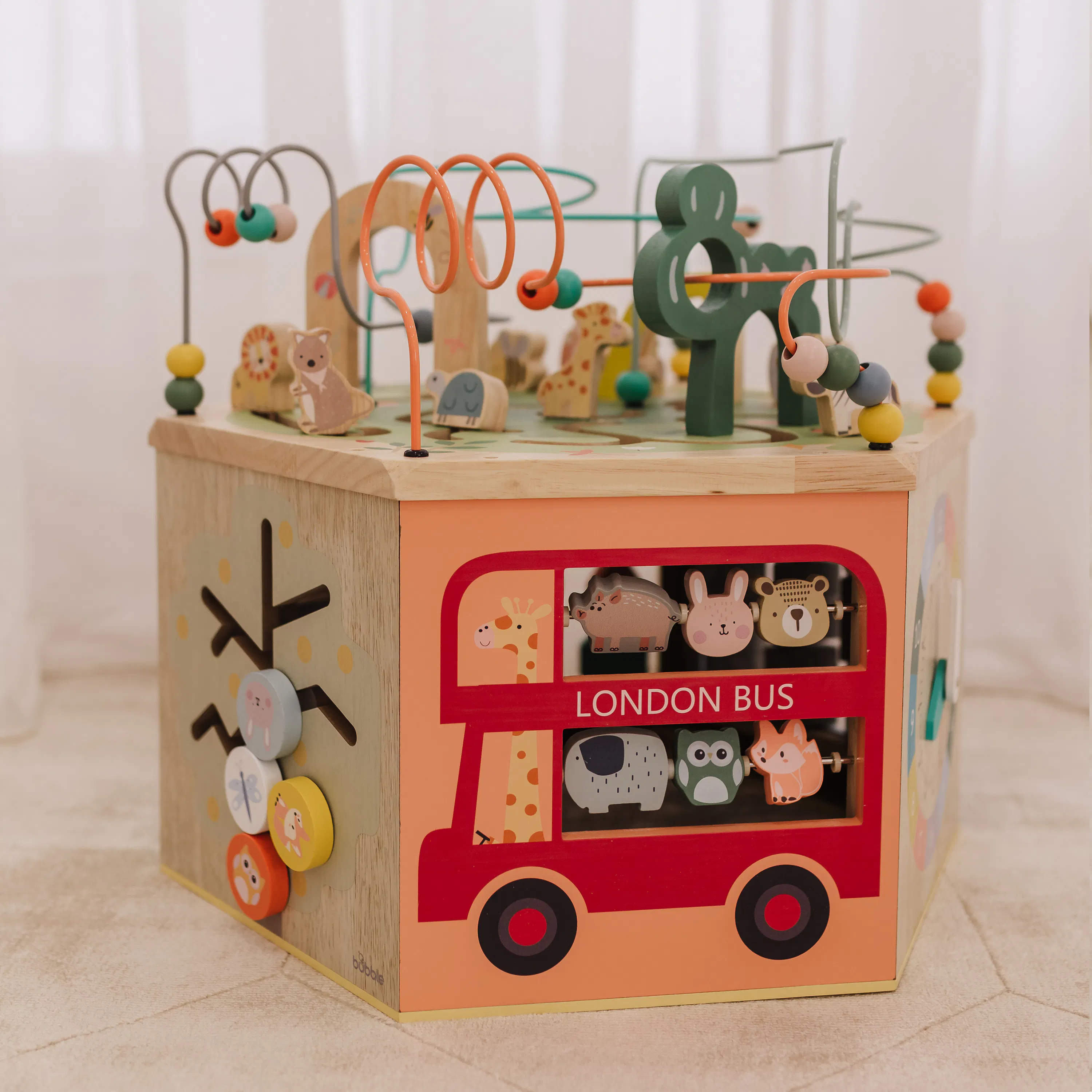 Bubble 7-in-1 Hexagon Wooden Activity Centre - 7