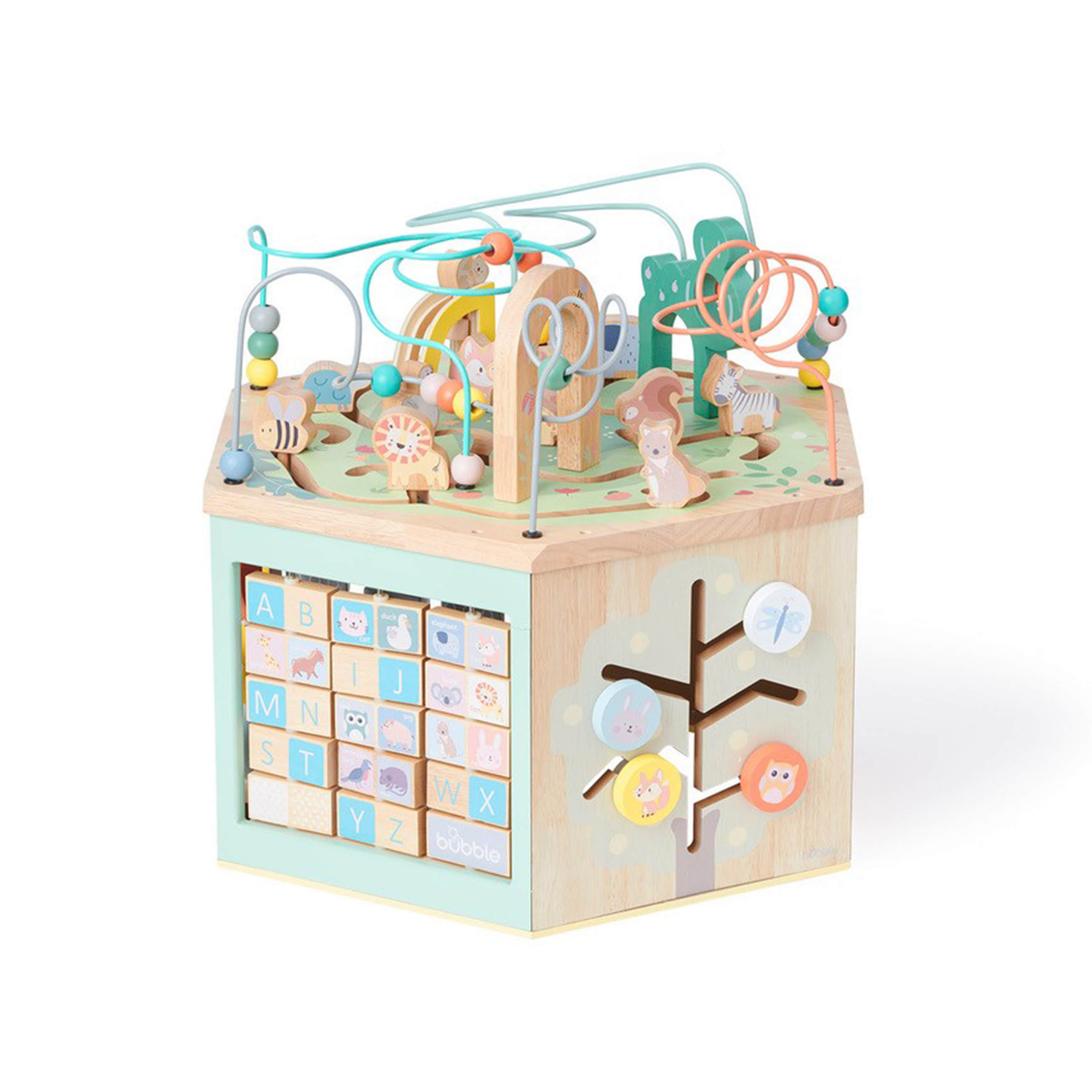 Bubble 7-in-1 Hexagon Wooden Activity Centre