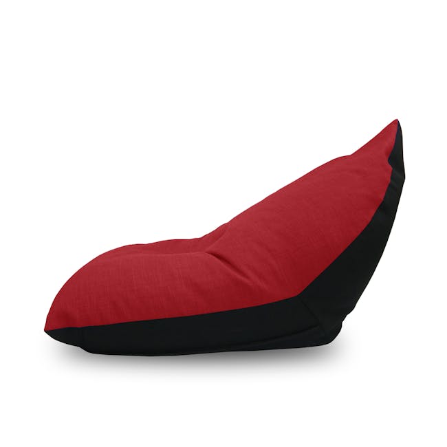 Doodle Triangle Bean Bag - Red, Black - 1