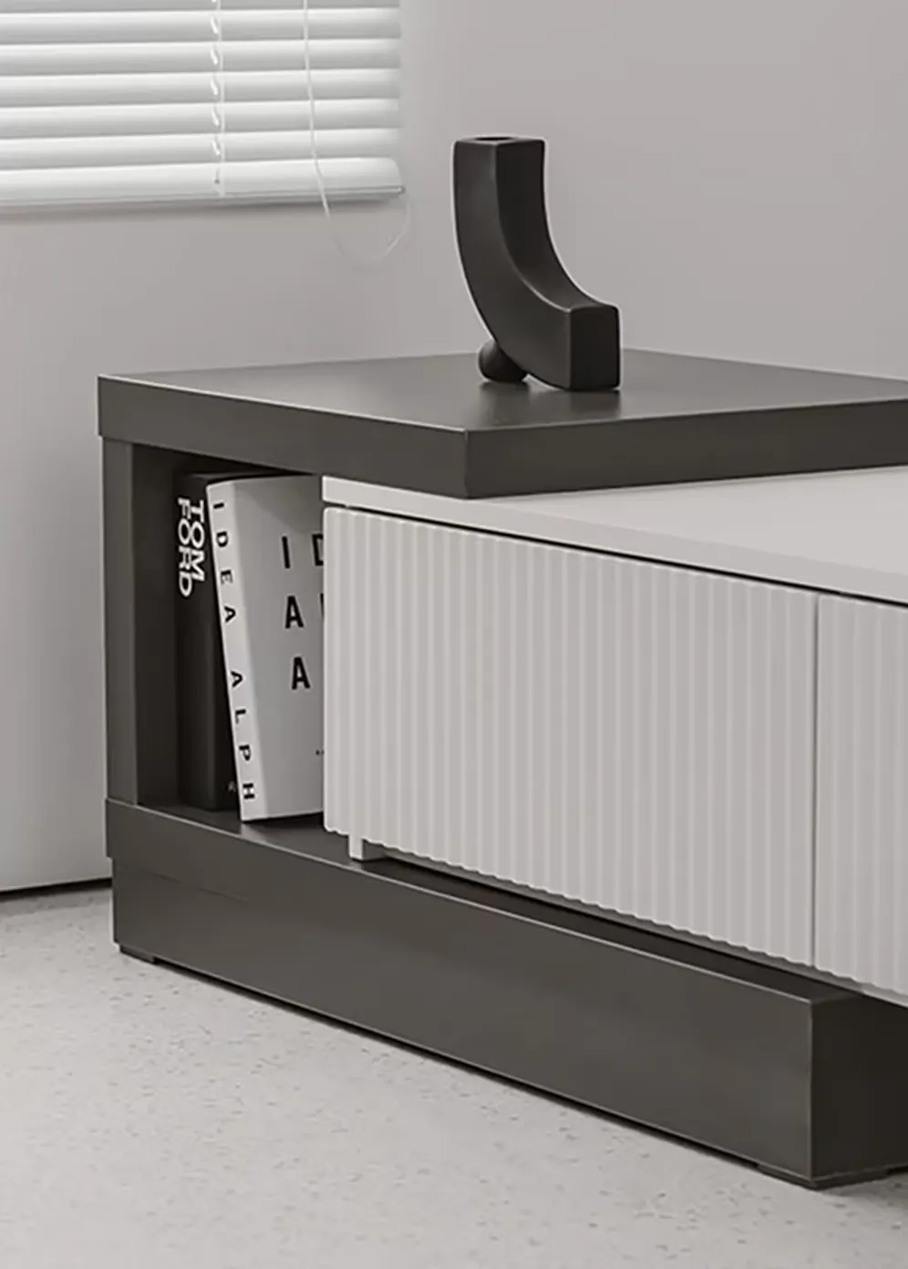 (As-is) Heden Extendable TV Console 1.6m-2.4m - Grey - 12