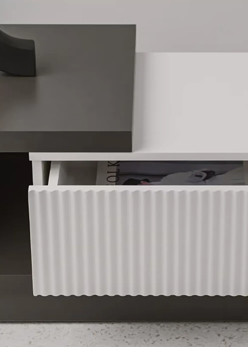(As-is) Heden Extendable TV Console 1.6m-2.4m - Grey - 13
