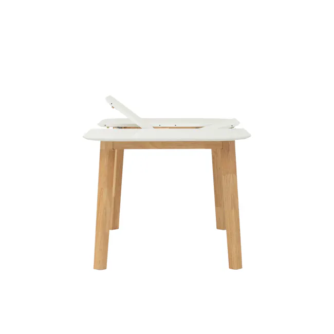 Waylen Extendable Dining Table 1.5m-1.95m - White, Natural - 14