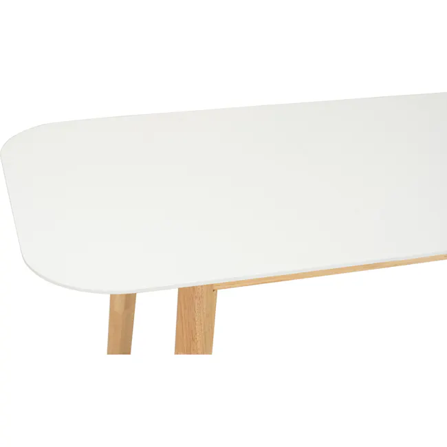 Waylen Extendable Dining Table 1.5m-1.95m - White, Natural - 4