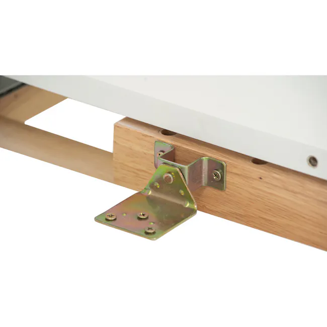 Waylen Extendable Dining Table 1.5m-1.95m - White, Natural - 8