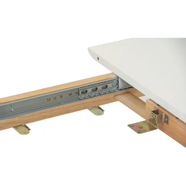 Waylen Extendable Dining Table 1.5m-1.95m - White, Natural - 23