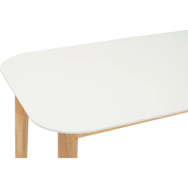 Waylen Extendable Dining Table 1.5m-1.95m - White, Natural - 12