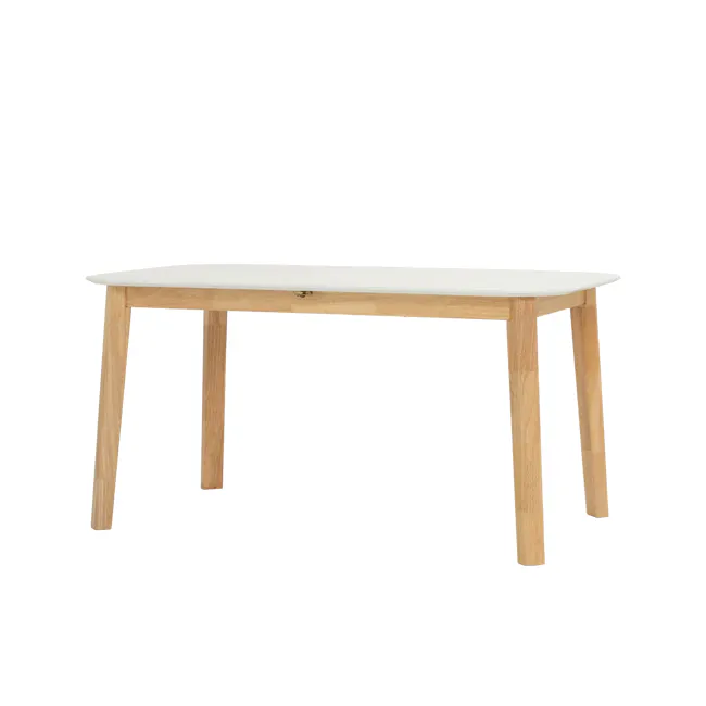 Waylen Extendable Dining Table 1.5m-1.95m - White, Natural - 5