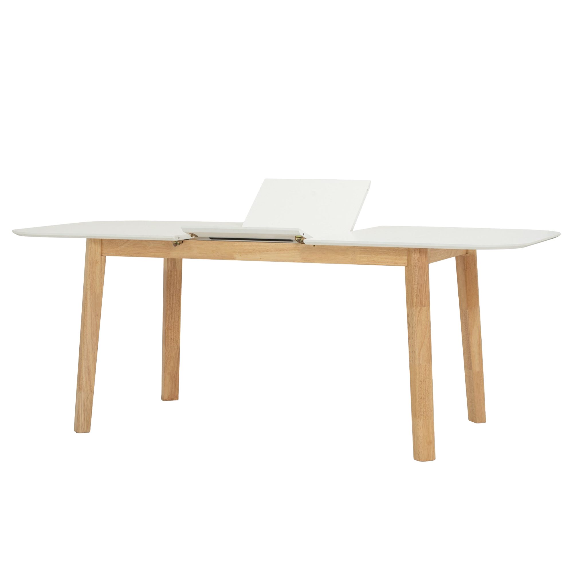 Waylen Extendable Dining Table 1.5m-1.95m - White, Natural