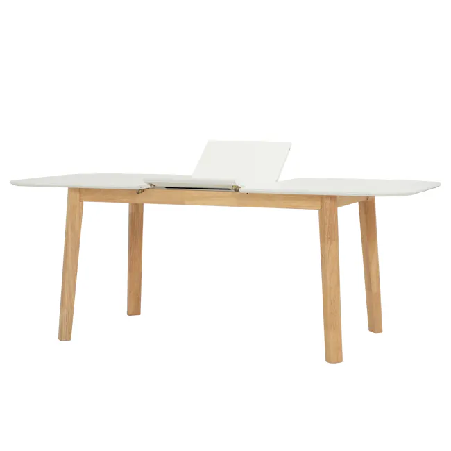 Waylen Extendable Dining Table 1.5m-1.95m - White, Natural - 1