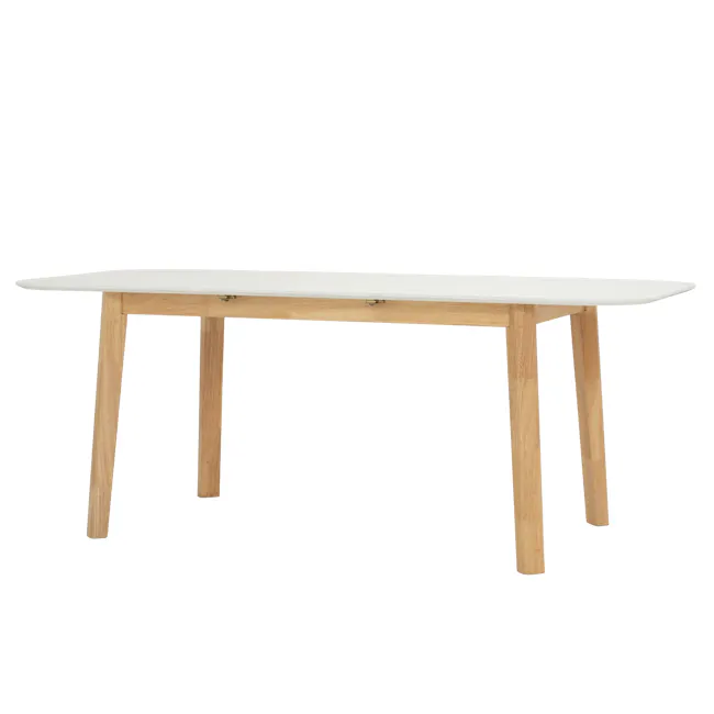 Waylen Extendable Dining Table 1.5m-1.95m - White, Natural - 16