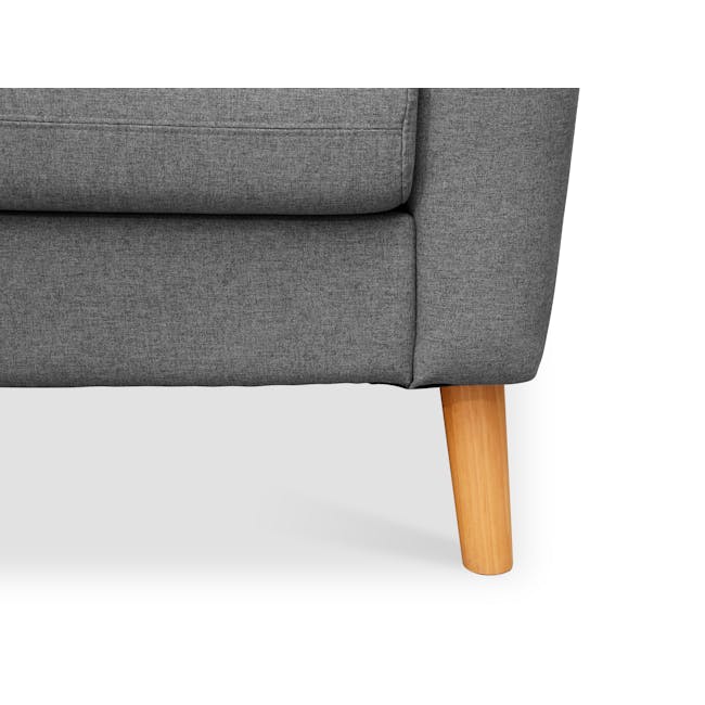 Evan 3 Seater Sofa with Evan 2 Seater Sofa - Charcoal Grey - 10