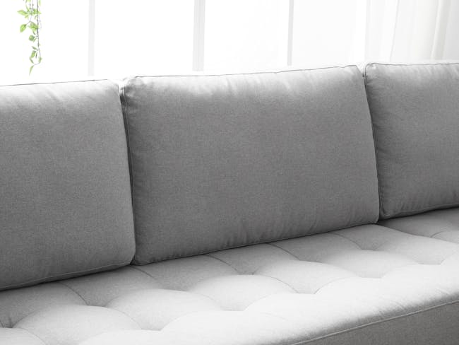Nolan L-Shaped Sofa - Slate (Fabric) - 11