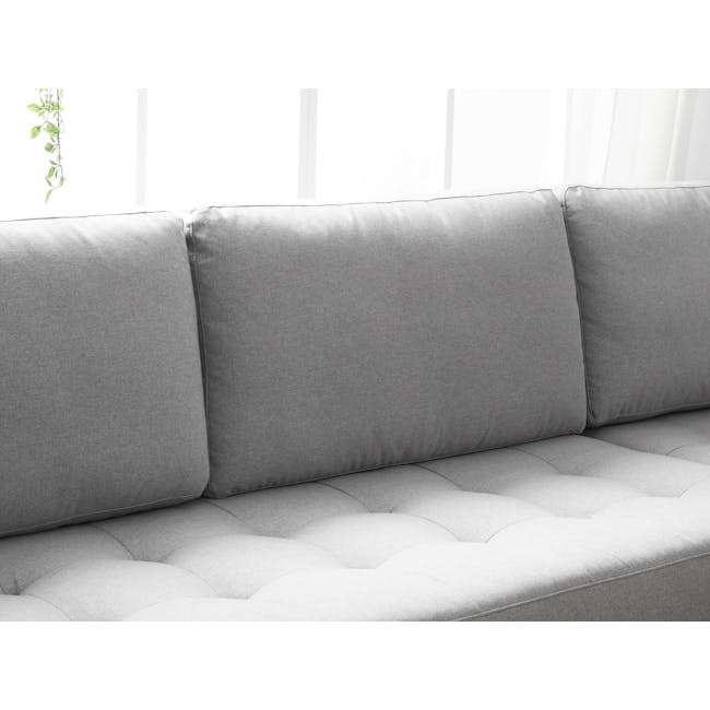 Nolan L-Shaped Sofa - Slate (Fabric) - 11
