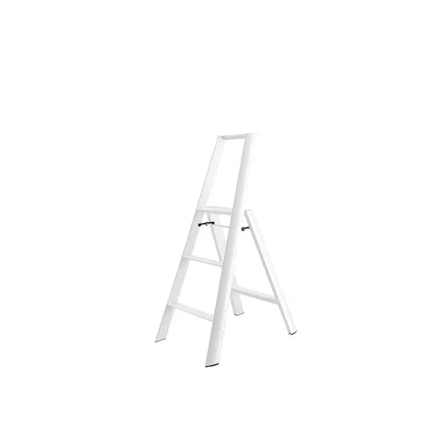Hasegawa Lucano Aluminium 3 Step Ladder - White - 0