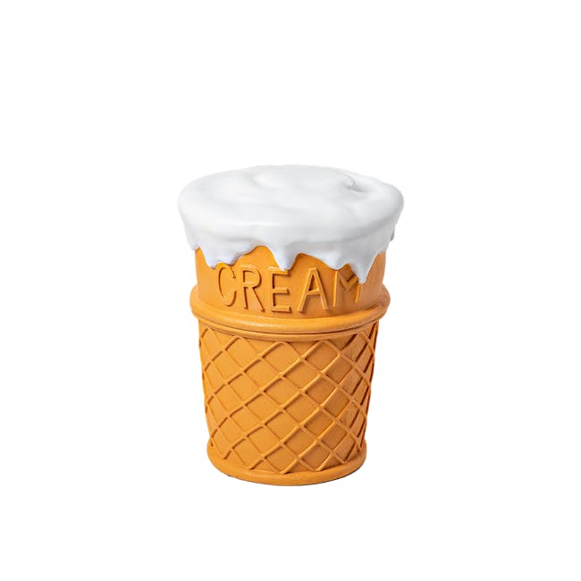 Resin Sculpture Decor Stool - Ice Cream Cone - 1