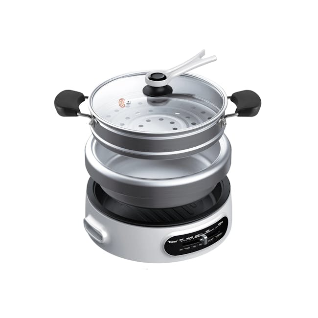TOYOMI 4.5L Multi Cooker with Grill Pan & Steamer MC 6969SS - 0