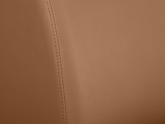 Milan Left Extended Unit - Caramel Tan (Faux Leather) - 11