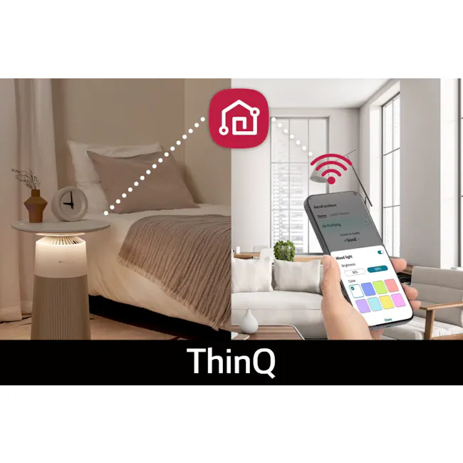 LG Puricare™ Aerofurniture - Cream White - 12 - Air Purifying, Smart Home, Smart Bed, Smart Nightstand, Smart Air Purifier
