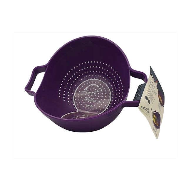 ZEAL Drain and Serve Colander - Purple - 1