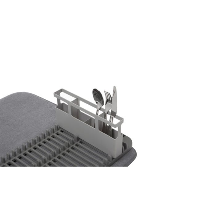 Udry Drying Mat with Dish Rack - Charcoal - 4