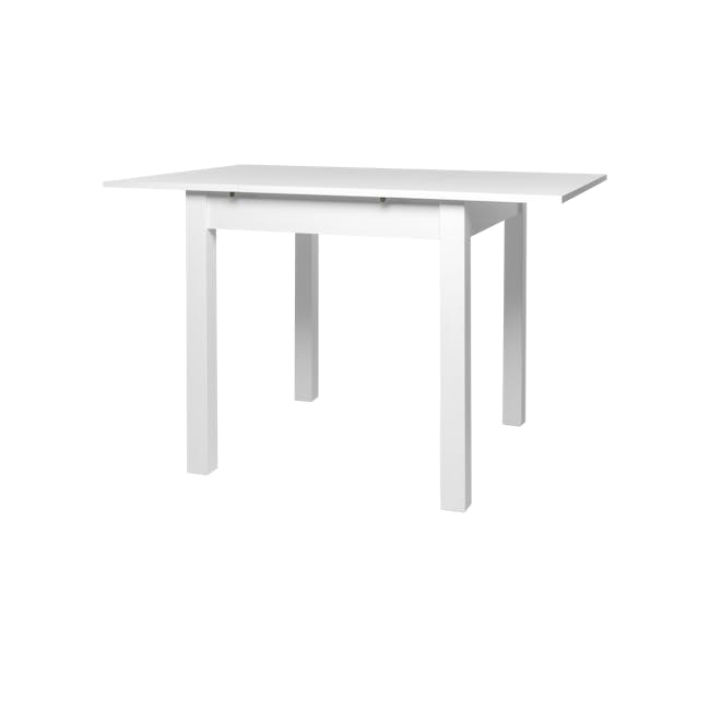 Jonah Extendable Dining Table 0.8m-1.2m - White - 0