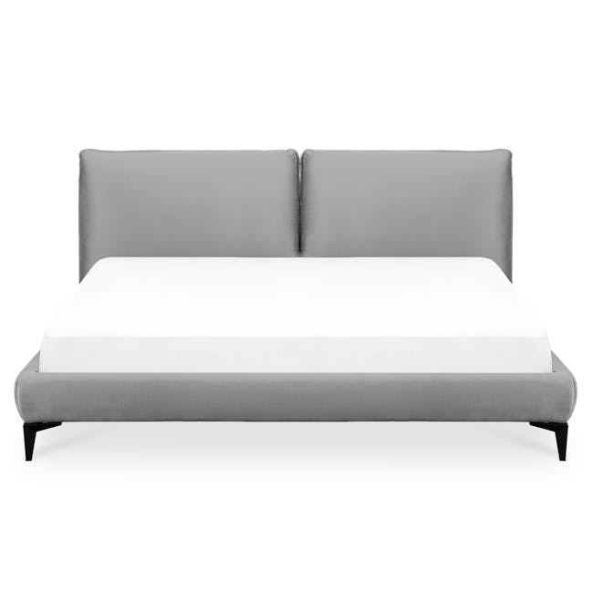 Leon King Bed - Light Grey (Spill Resistant) - 0