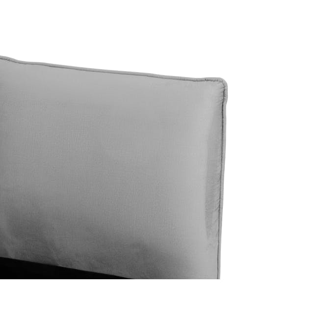 Leon King Bed - Light Grey (Spill Resistant) - 5