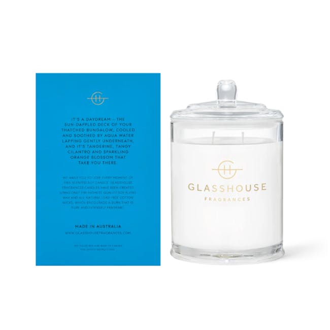 Glasshouse Fragrances Triple Scented Soy Candle 380g - Bora Bora Bungalow - 1