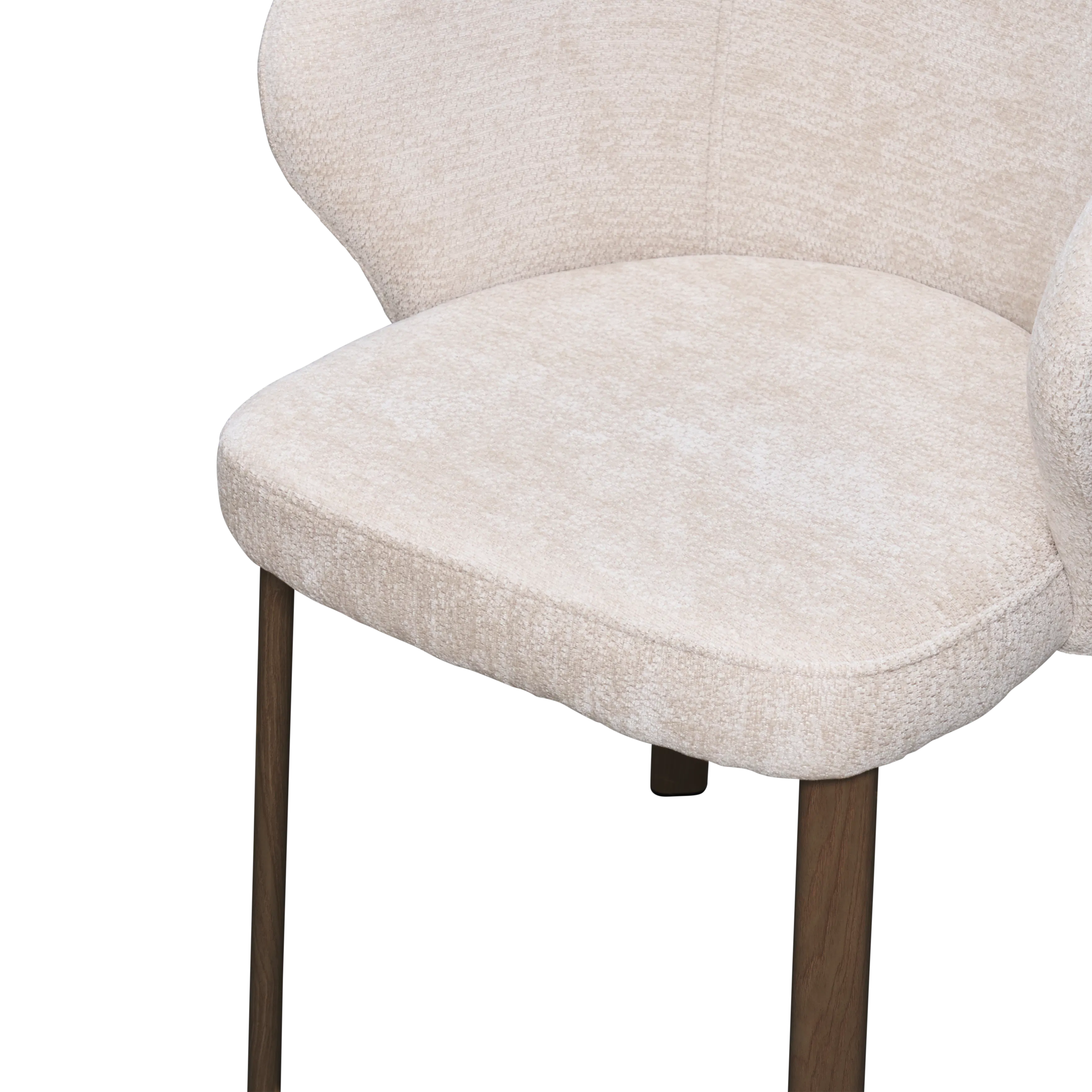 Apollo Dining Table 1.8m (Sintered Stone) with 6 Apollo Dining Armchairs - Walnut - 19