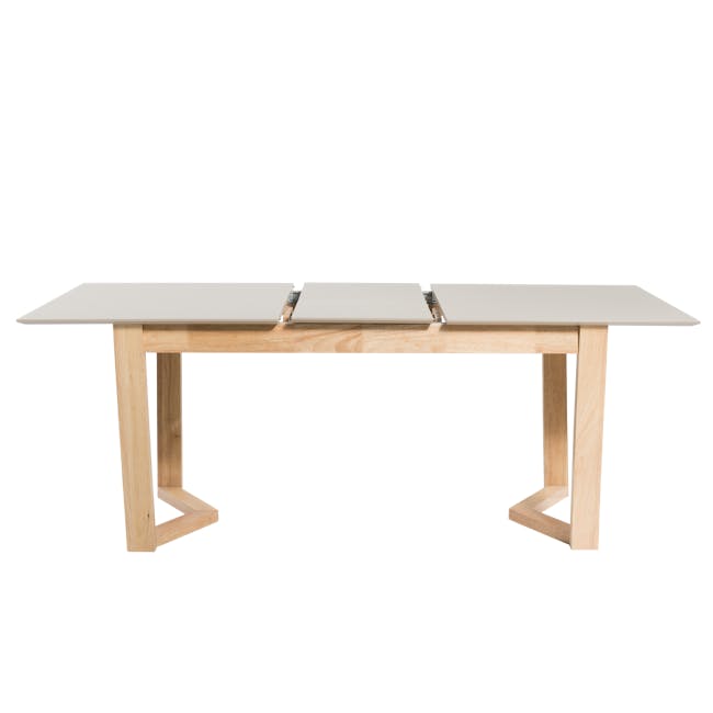 Meera Extendable Dining Table 1.6m-2m - Natural, Taupe Grey - 14
