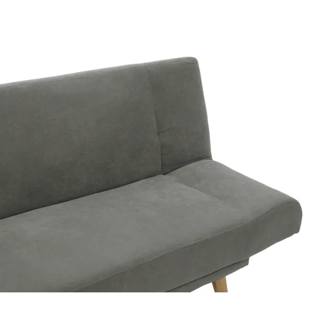 Maven 3 Seater Sofa Bed - Pigeon Grey - 14 - Grey upholstered sofa, minimalist design, soft fabric texture, clean lines