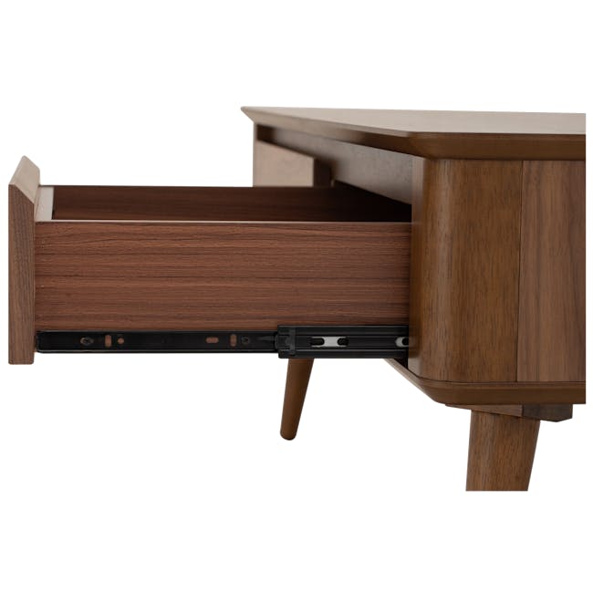 Dimitri Coffee Table - 9 - Wooden side table with drawer, sleek design, modern aesthetic, minimalist style, natural wood