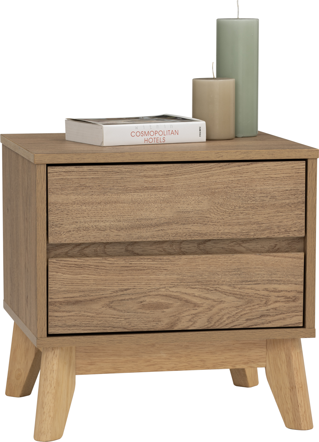 bedside table natural oak