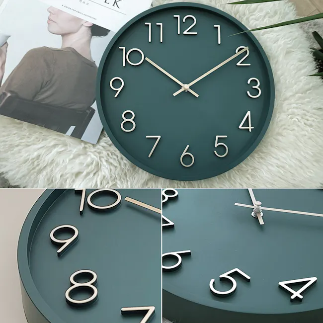 Lara Wall Clock - Green - 3